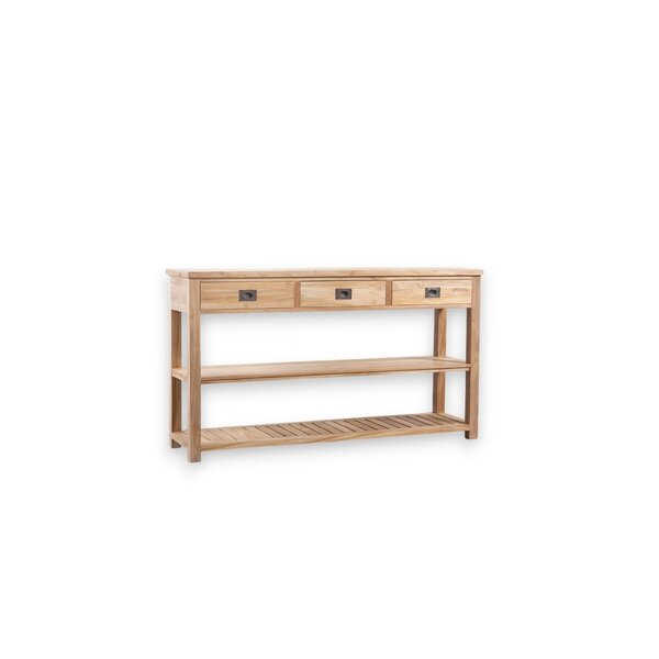 Console à 3 niveaux, 3 tiroirs.
