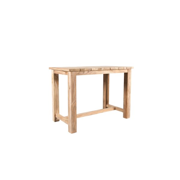 Table de bar en teck - Rectangulaire - 140x80x105 cm.