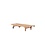 Teak transat 3-positions avec table extensible