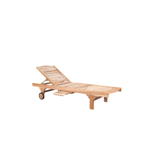 Bain de soleil monoposition avec table coulissante
