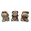 ensemble de 3 singes