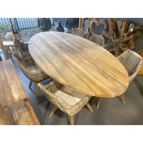 Garden Table Oval 220/240cm