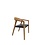 Chaise de coiffeuse en teck et osier