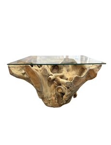  Table basse carrée en verre