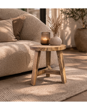 Teak-One Round stool