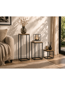 Teak-One Rustic slim pedestal