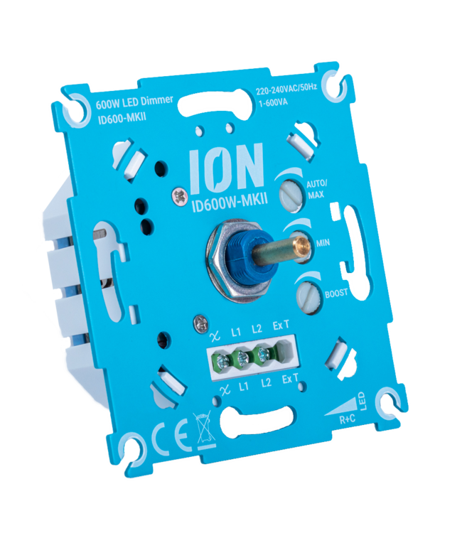 Krachtige LED Dimmer Inbouw 600 Watt hoog vermogen dimmer Railspot.nl