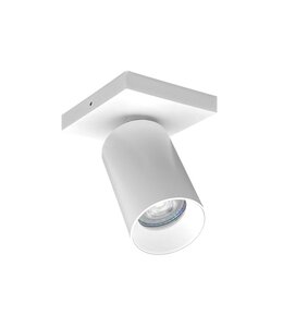 Opbouwspot HELIOS enkel GU10 - wit - rechthoekig