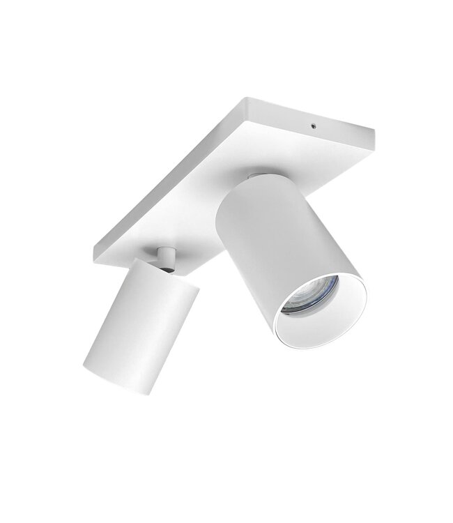 Opbouwspot HELIOS dubbel GU10 - wit