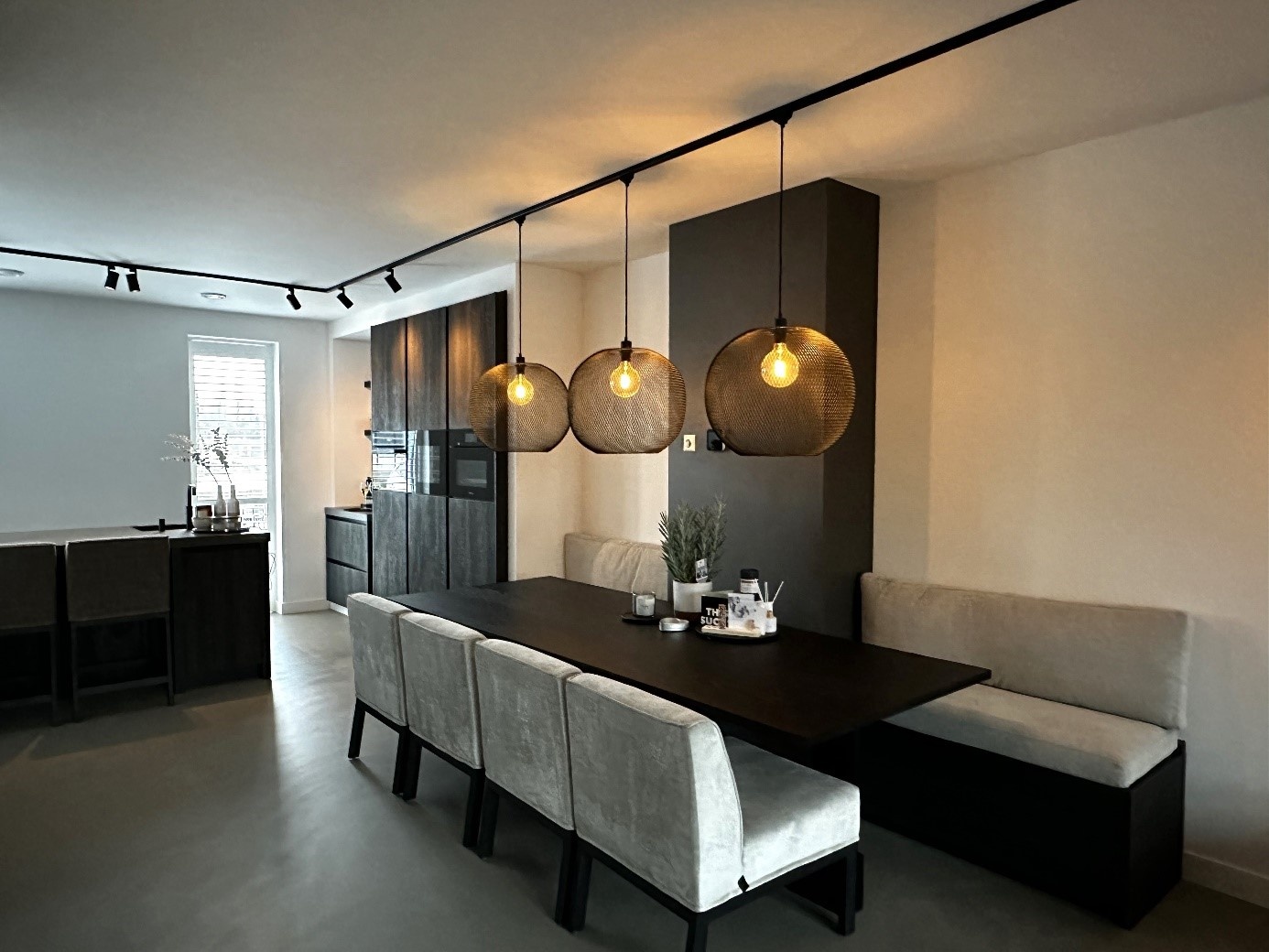 hanglampen met rail