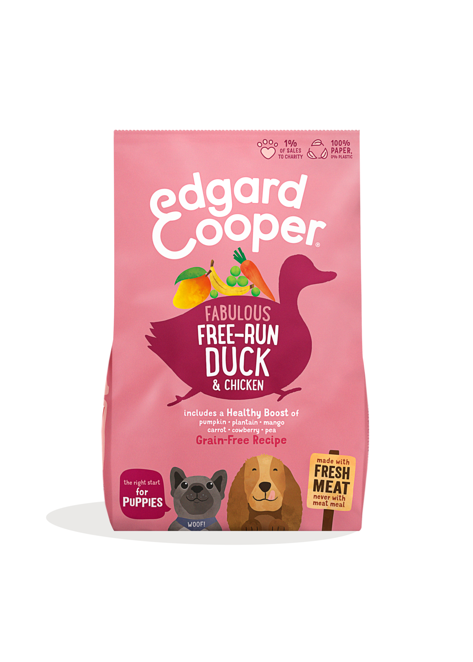 Edgard&Cooper Free-Run Duck Puppy, 700 g Graanvrij