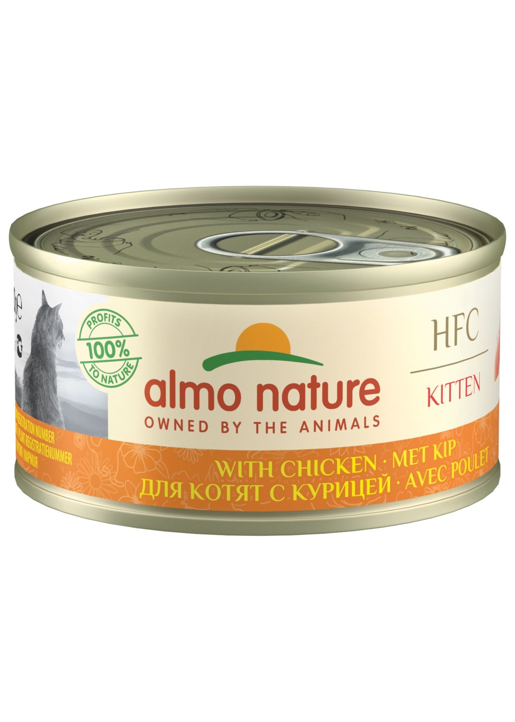 Almo Nature Hfc Natural Blik Kitten - Kattenvoer - Kip 70 g Hfc - Huisdierspeciaalzaak Bulten-de Beijer