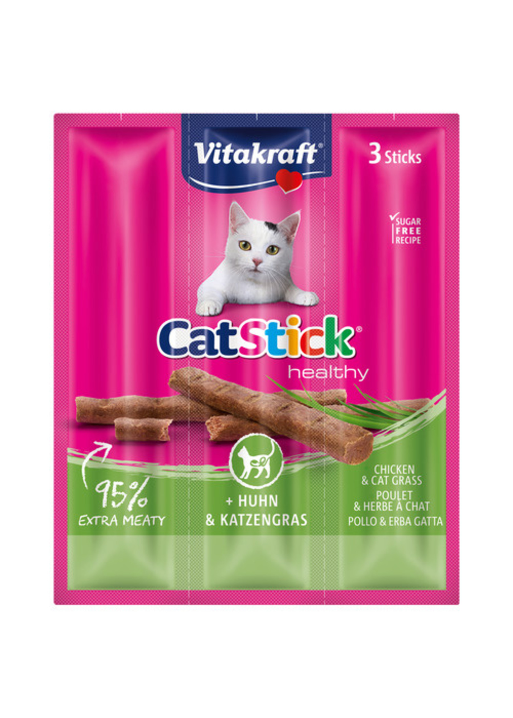 Vitakraft Cat-Sticks 3 stuks. Kip