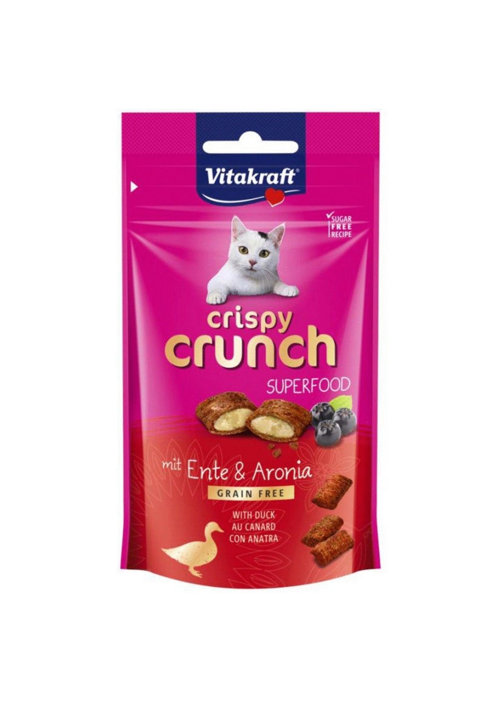 Vitakraft Crispy Crunch. Eend en Zwarte bessen