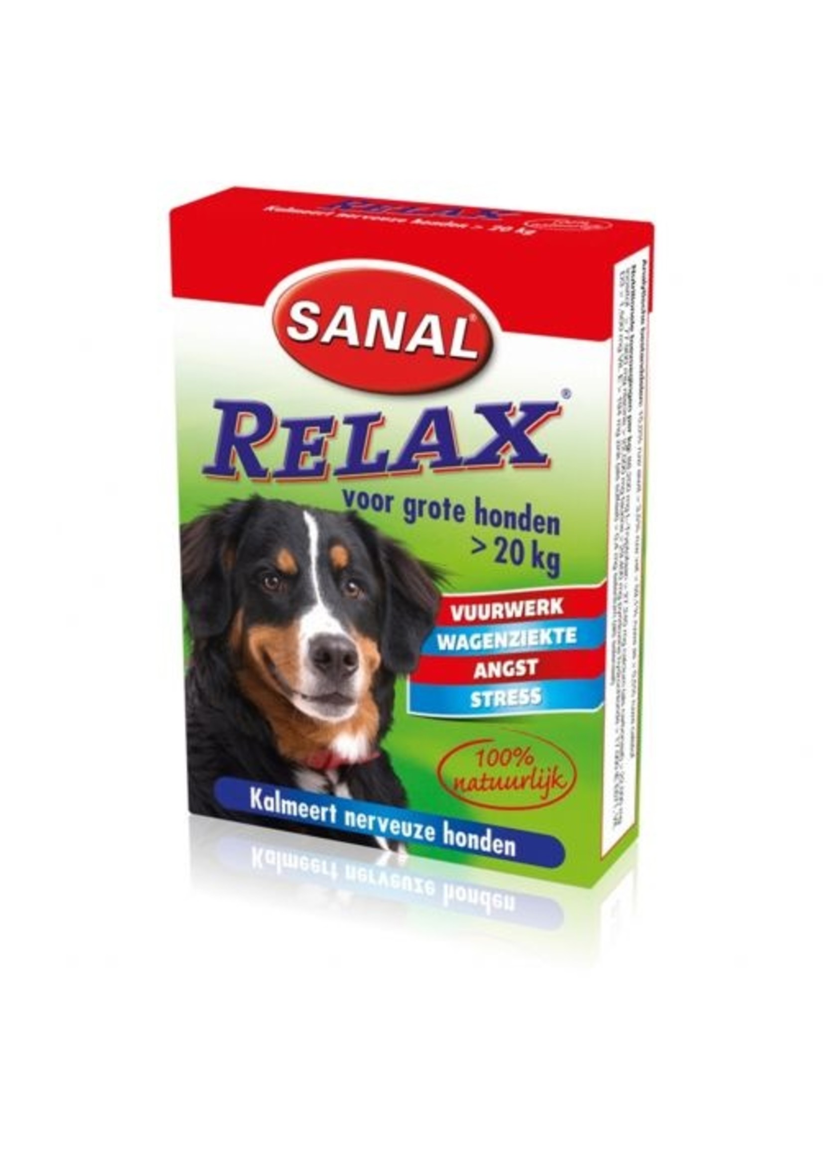 Relax,  Grote Hond - Anti stressmiddel - 15 tab >20kg