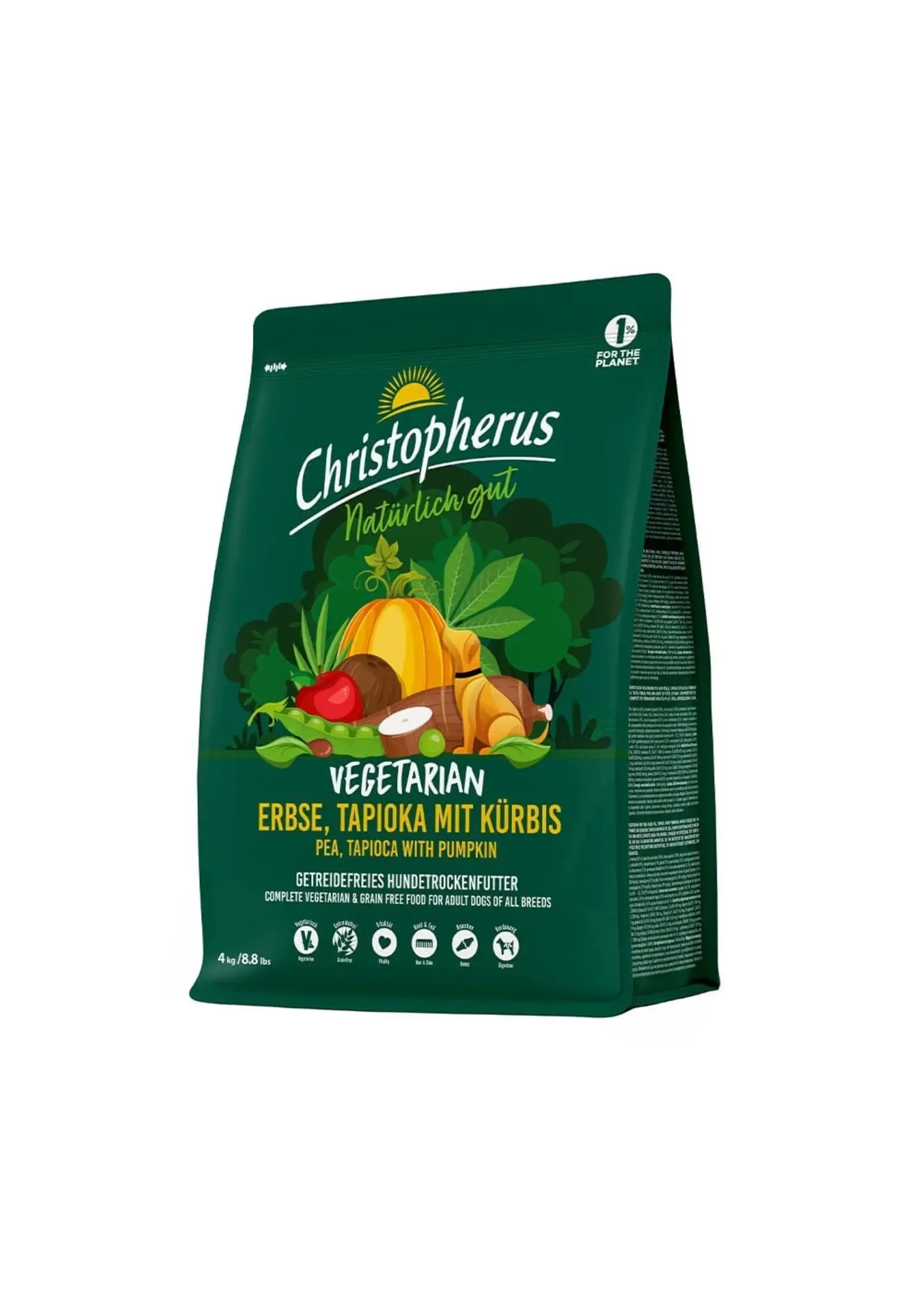 Christopherus Vegetarische Erwt, Tapioca met Pompoen, 4 kg