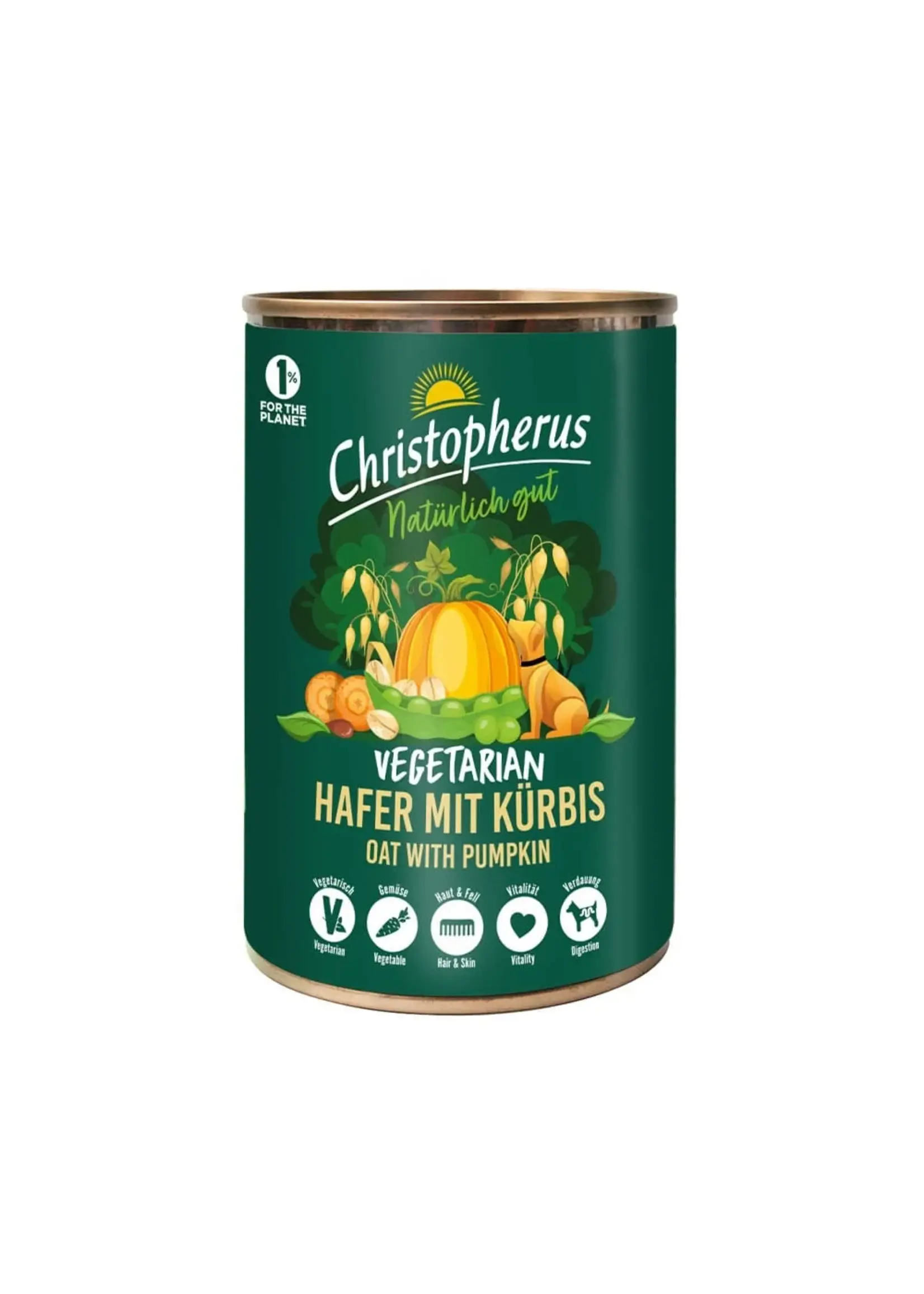 Christopherus Vegetarische Haver Met Pompoen, blik 400 gram