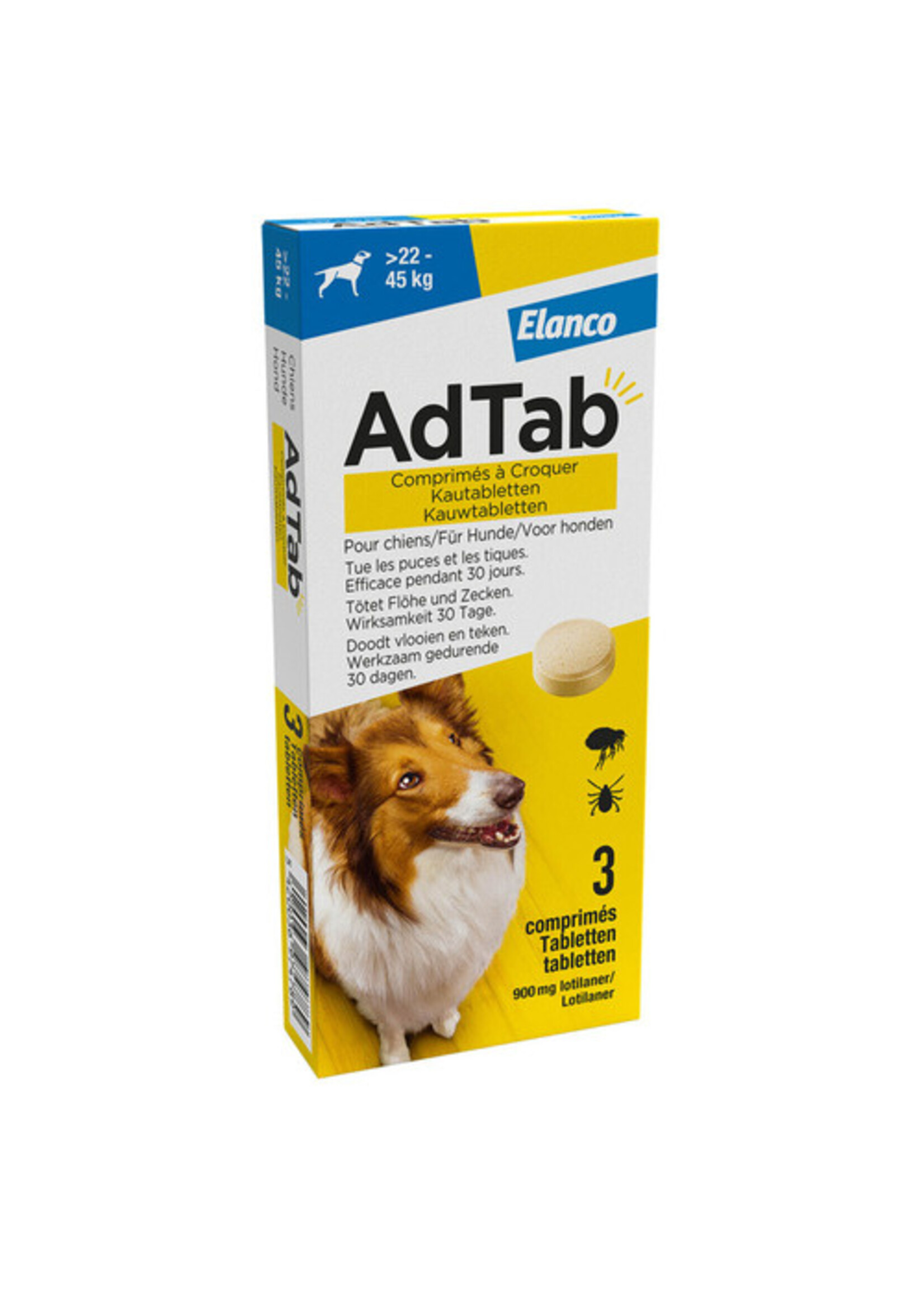 Adtab kauwtabletten hond. 22-45 kg