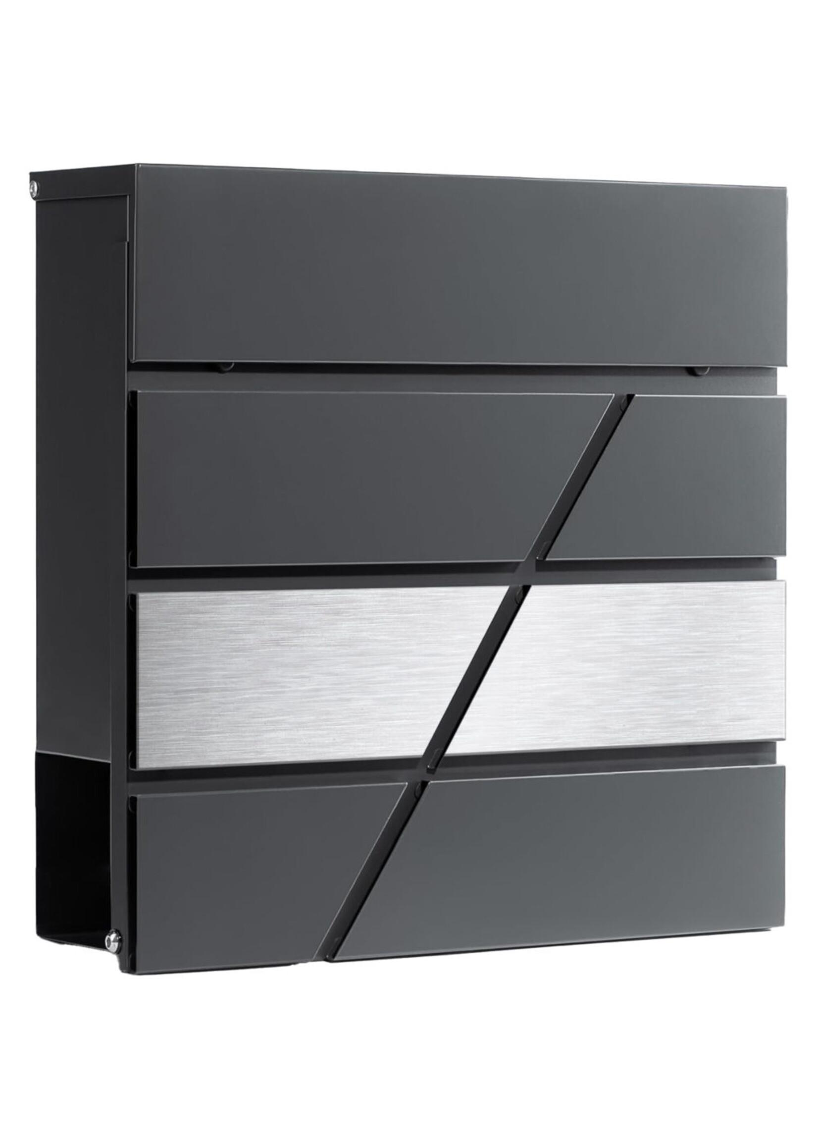 Design brievenbus X3 mét krantenvak