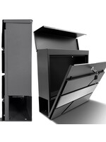 Design brievenbus X3 mét krantenvak