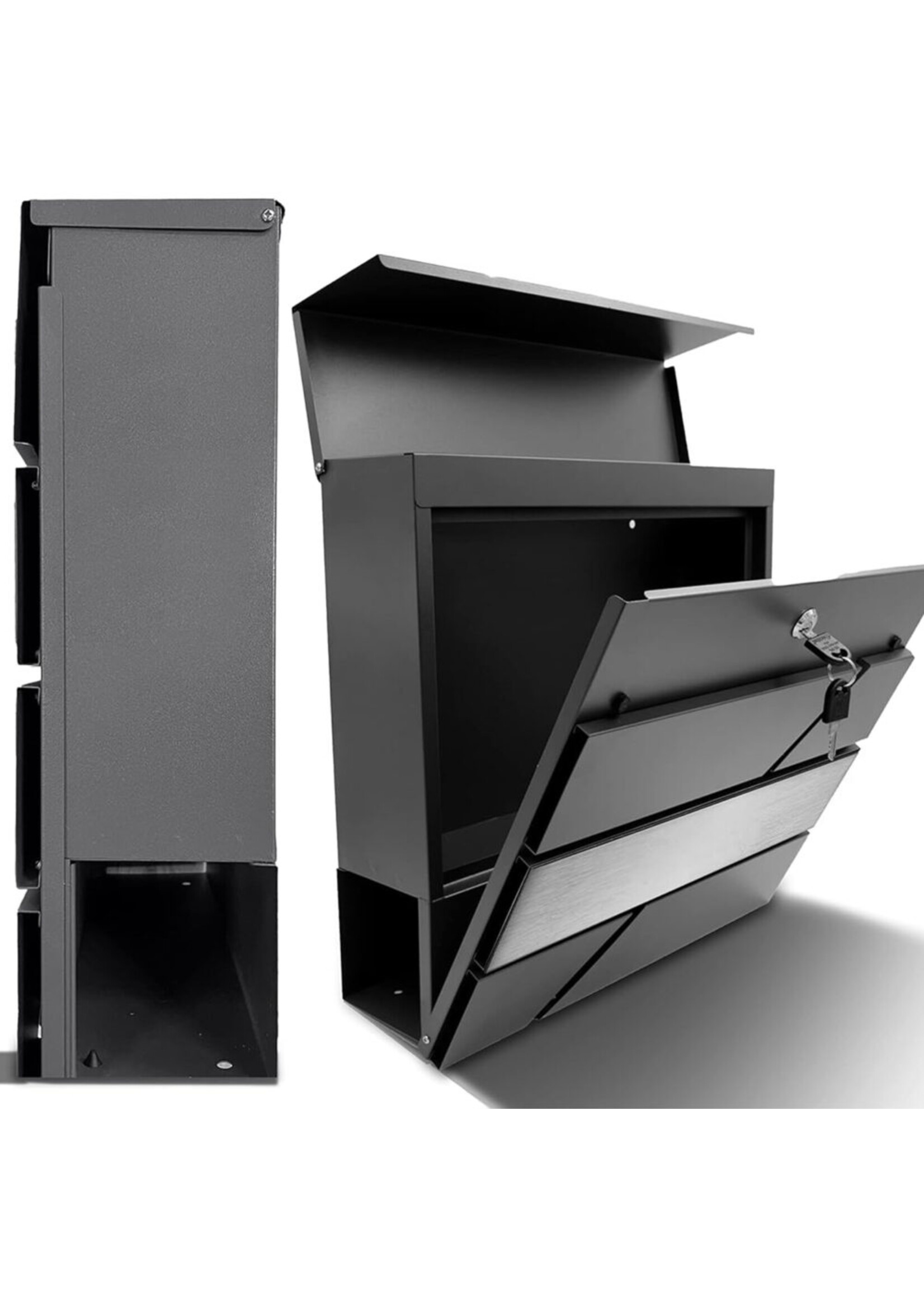 Design brievenbus X3 mét krantenvak