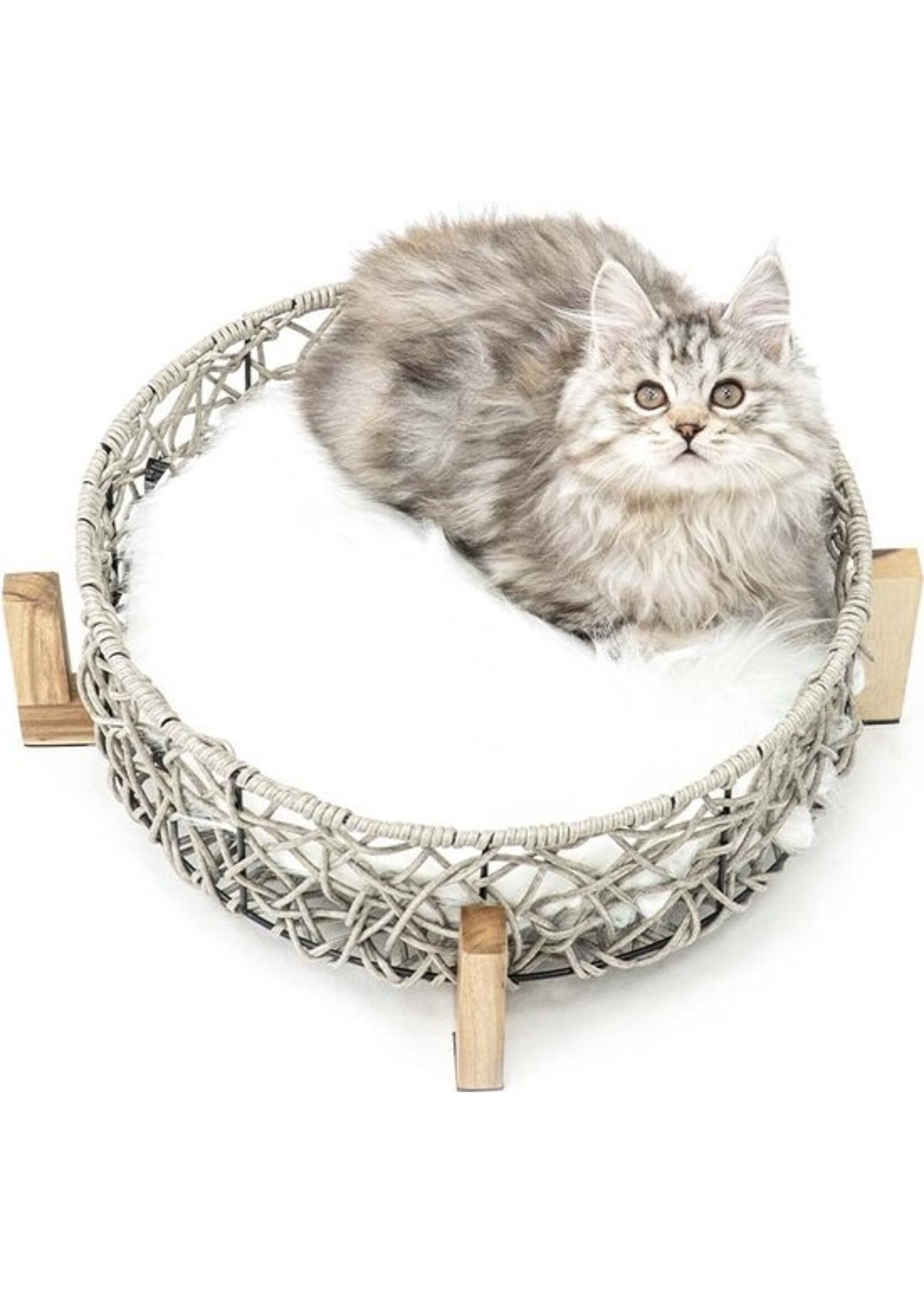 Kattenmand London Grijs