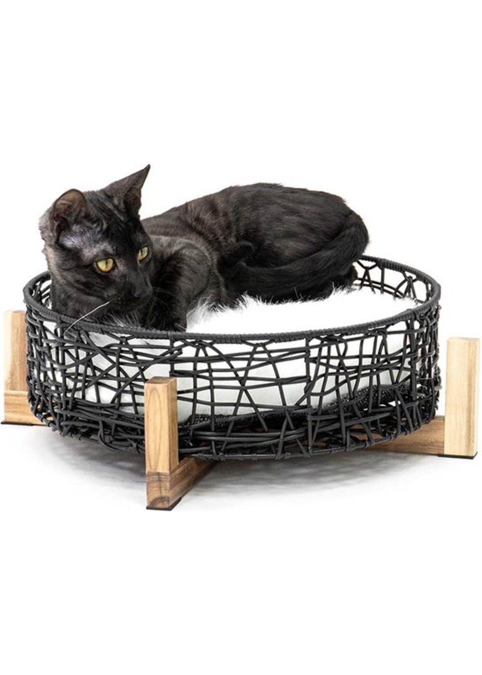 Kattenmand London Zwart