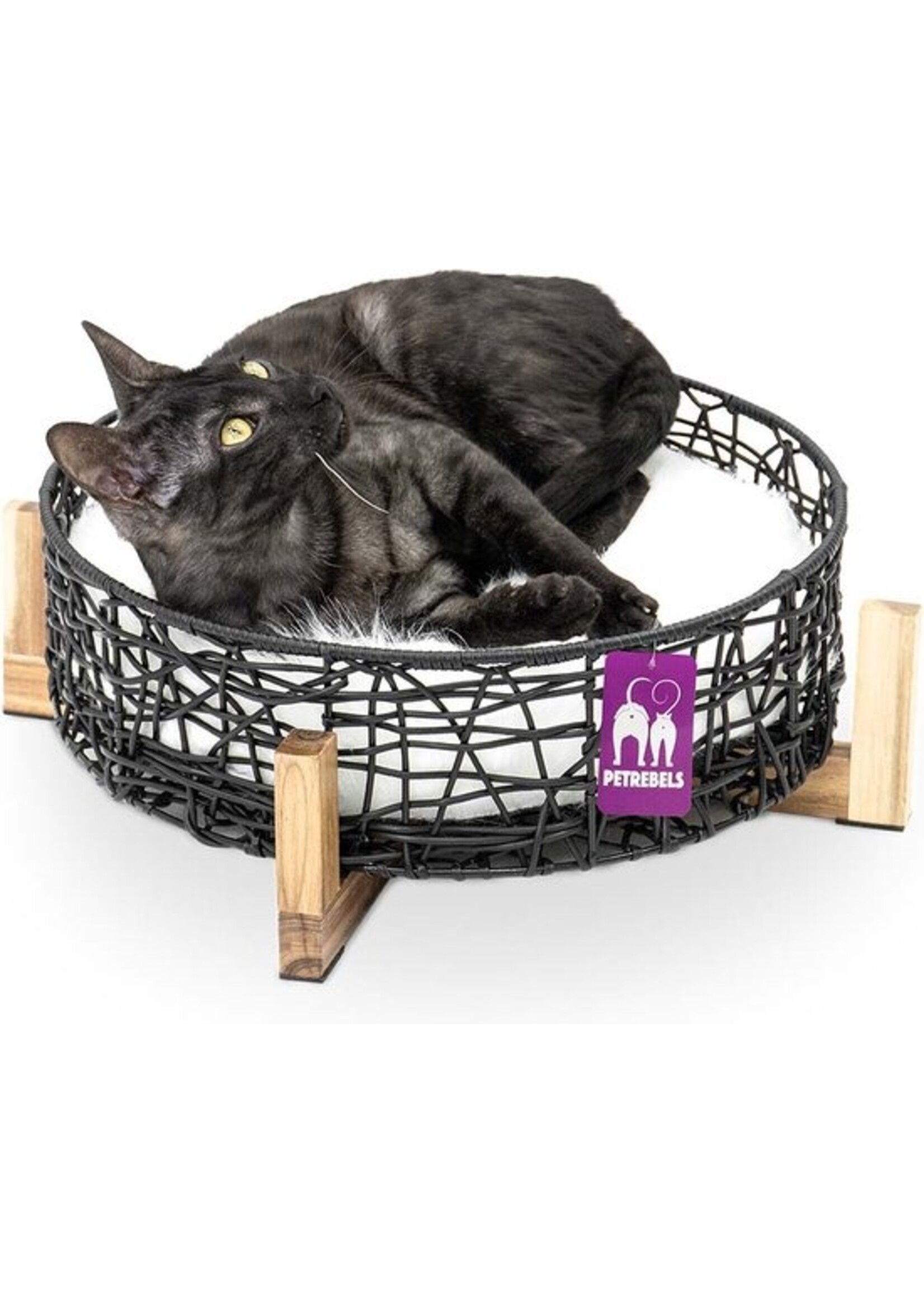 Kattenmand London Zwart