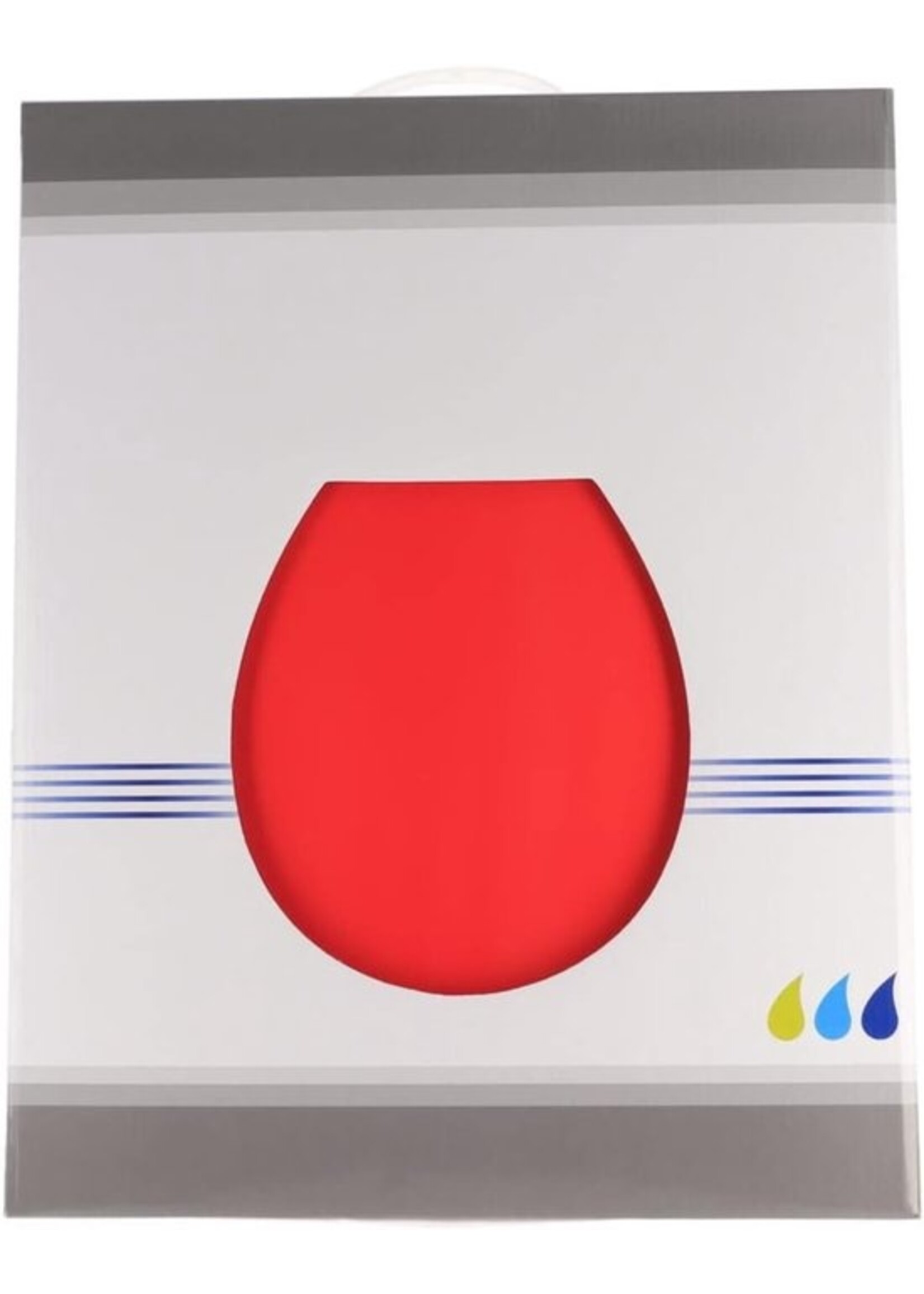Toiletbril met deksel, MDF-Universele maat.
