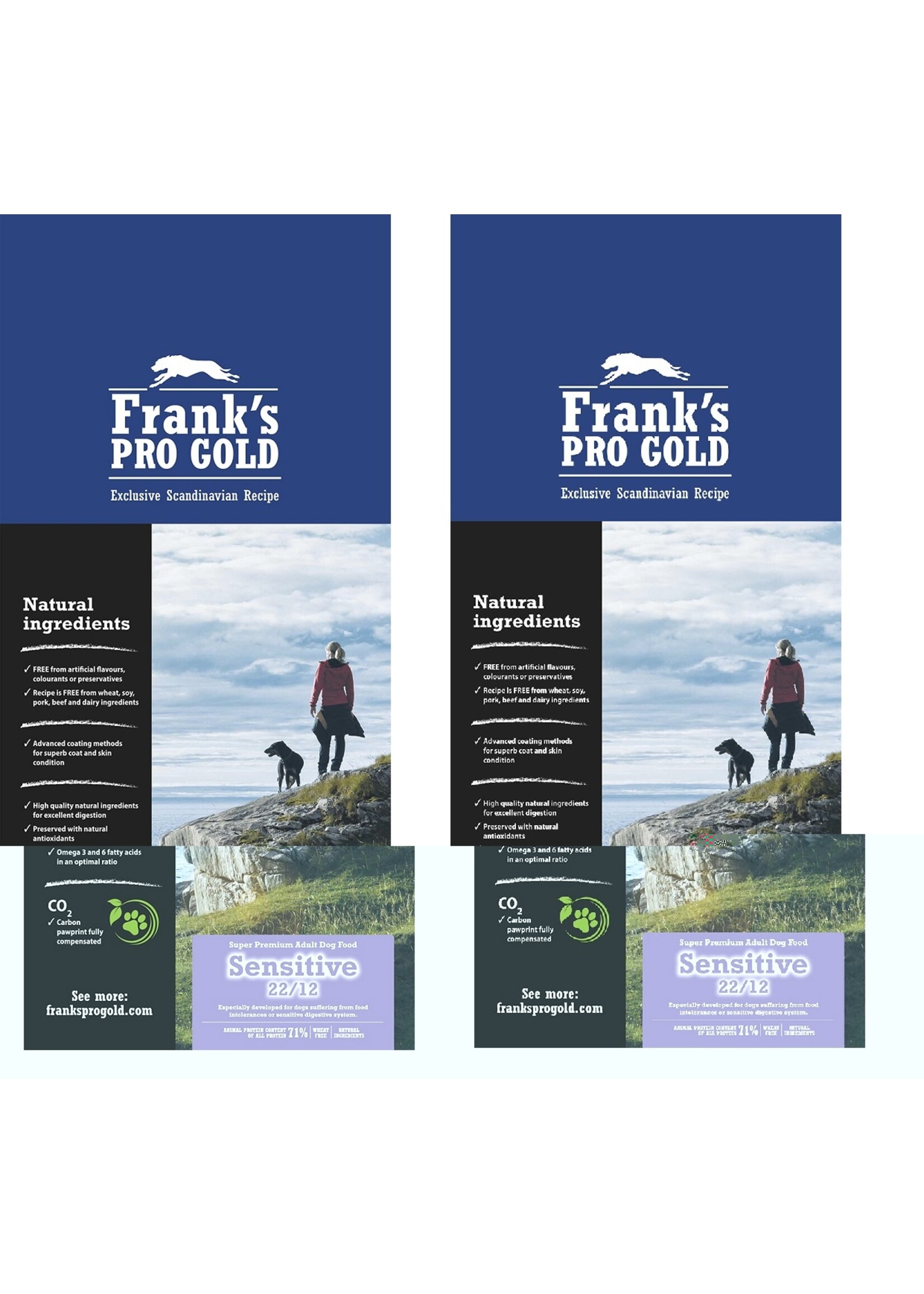 Franks Pro Gold Sensitive 2x3 kg.