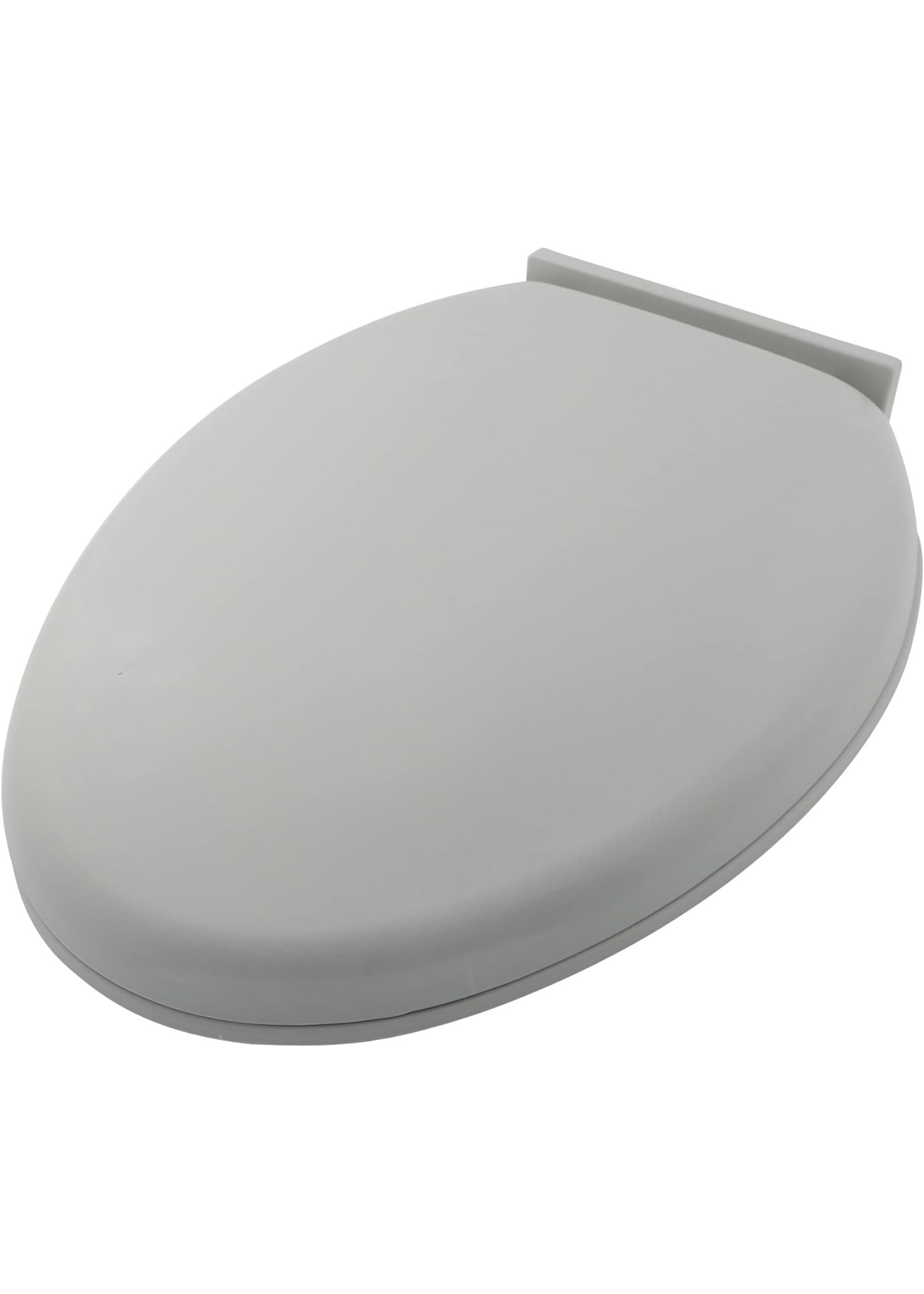 Toiletbril met deksel, kunststof. Blauw of Grijs