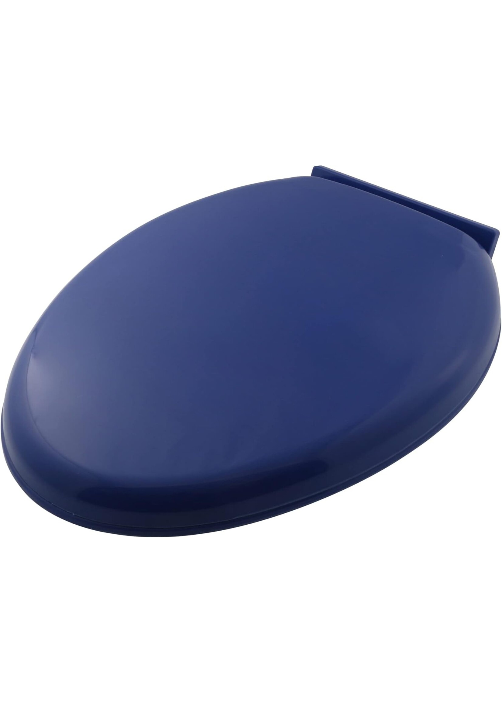 Toiletbril met deksel, kunststof. Blauw of Grijs