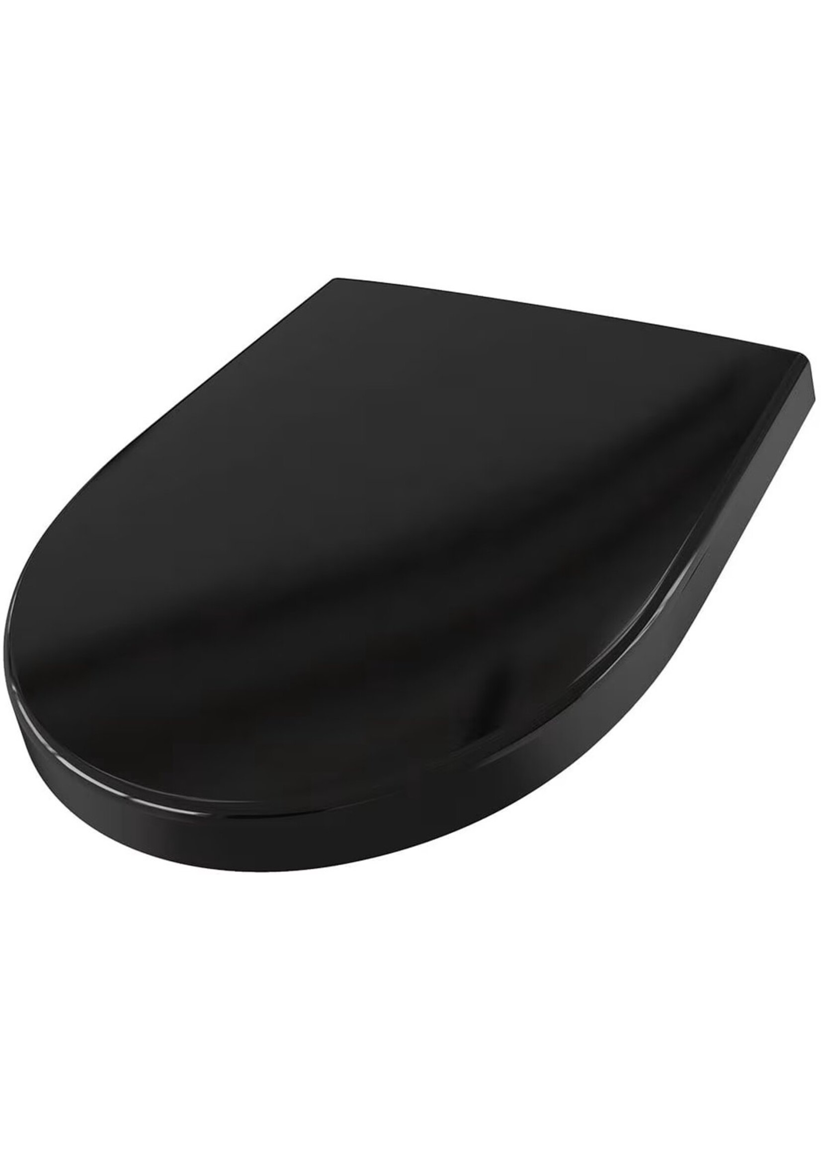 Toiletbril met soft close deksel, antibacterieel, krasbestendig, Zwart, Grijs of Wit