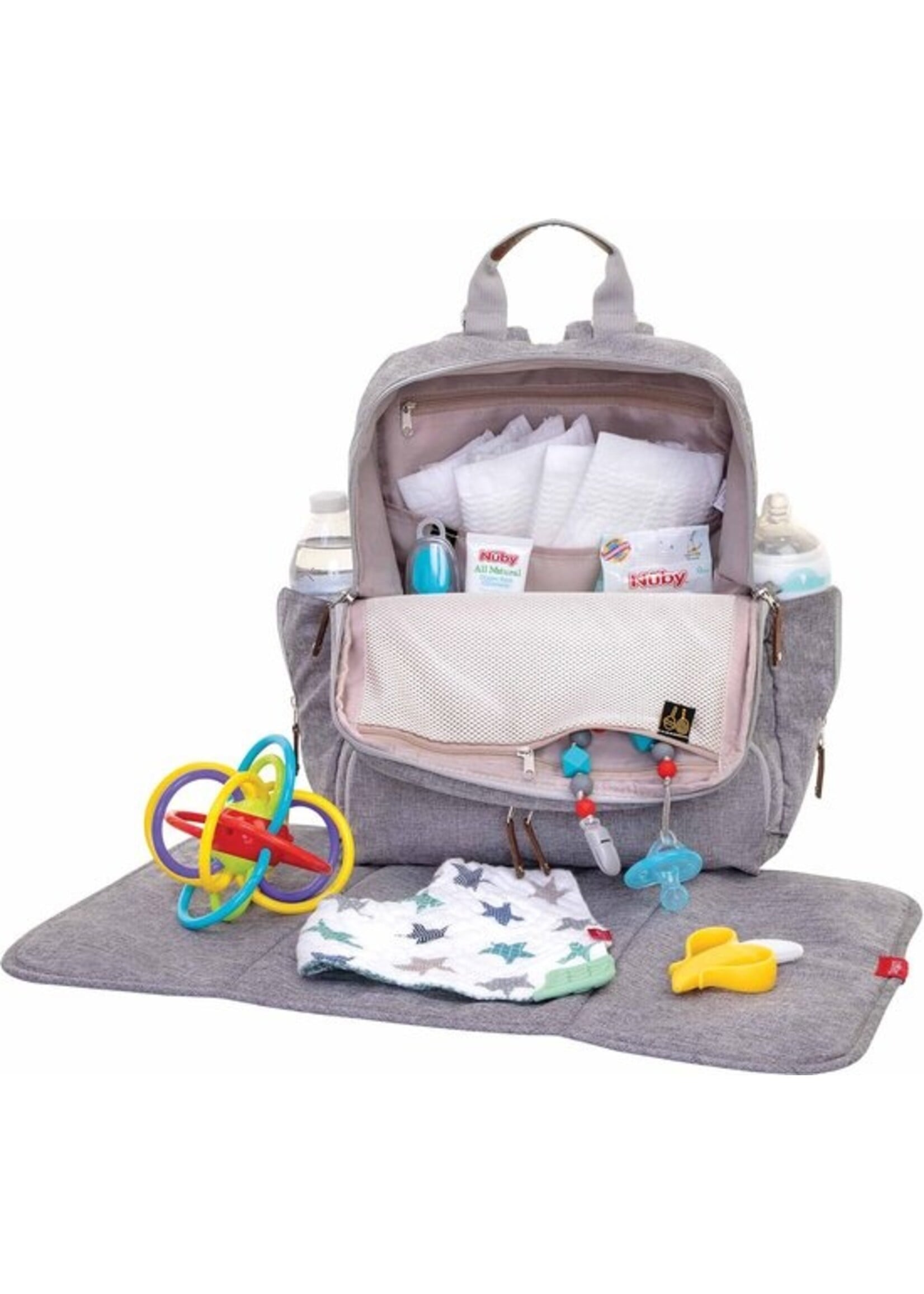 Luiertas. Rugzak met verschillende compartimenten