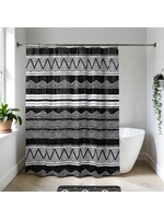 Douchegordijn van waterbestendig EVA - Zonder ringen-Modern design.