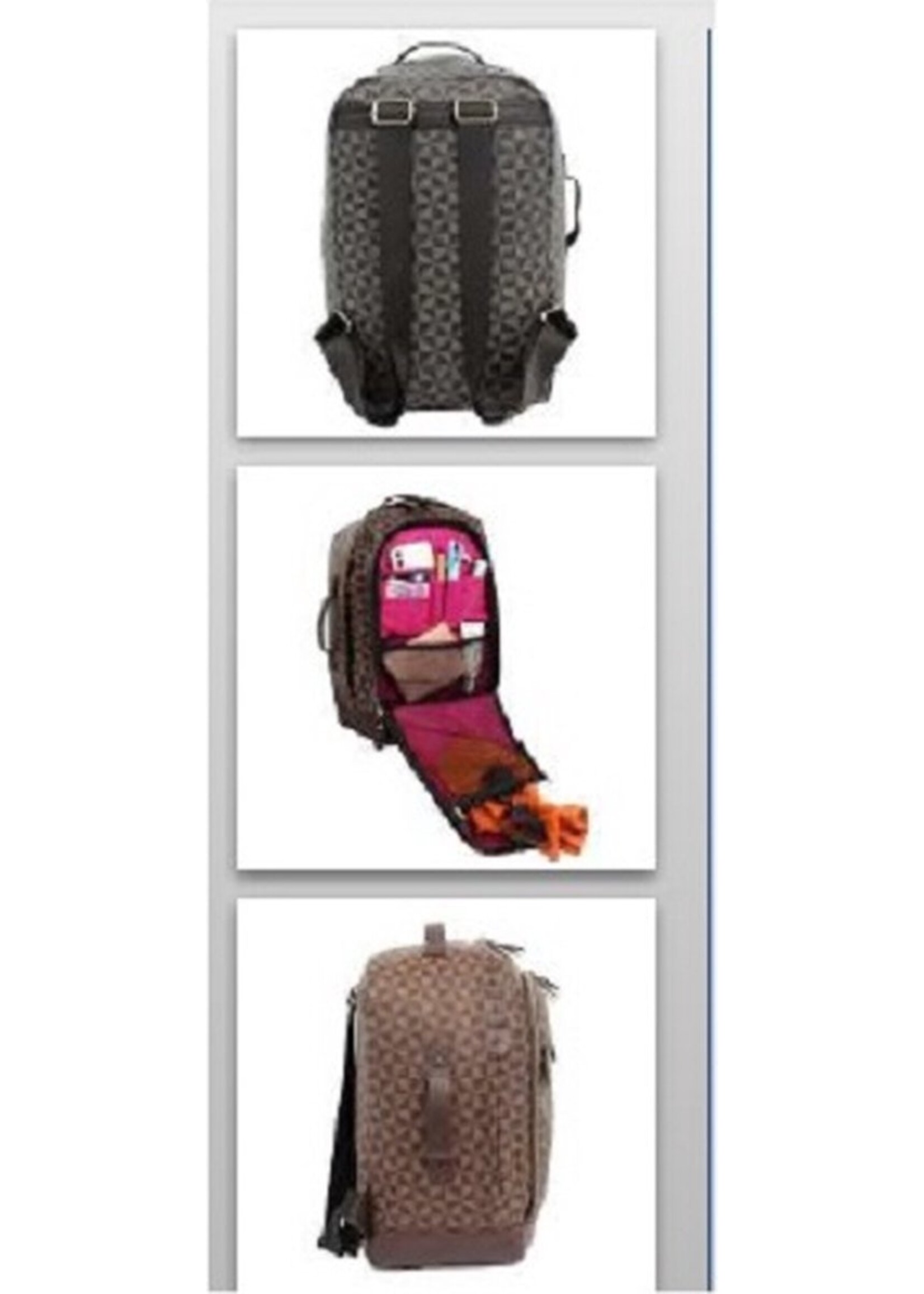 Design Rugzak. Under Seat tas.  Past onder een vliegtuigstoel