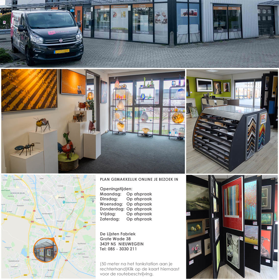 Showroom De Lijsten Fabriek - Utrecht Nieuwegein