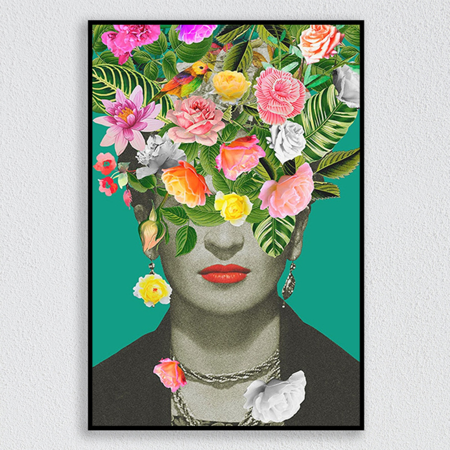 Floral art print deals