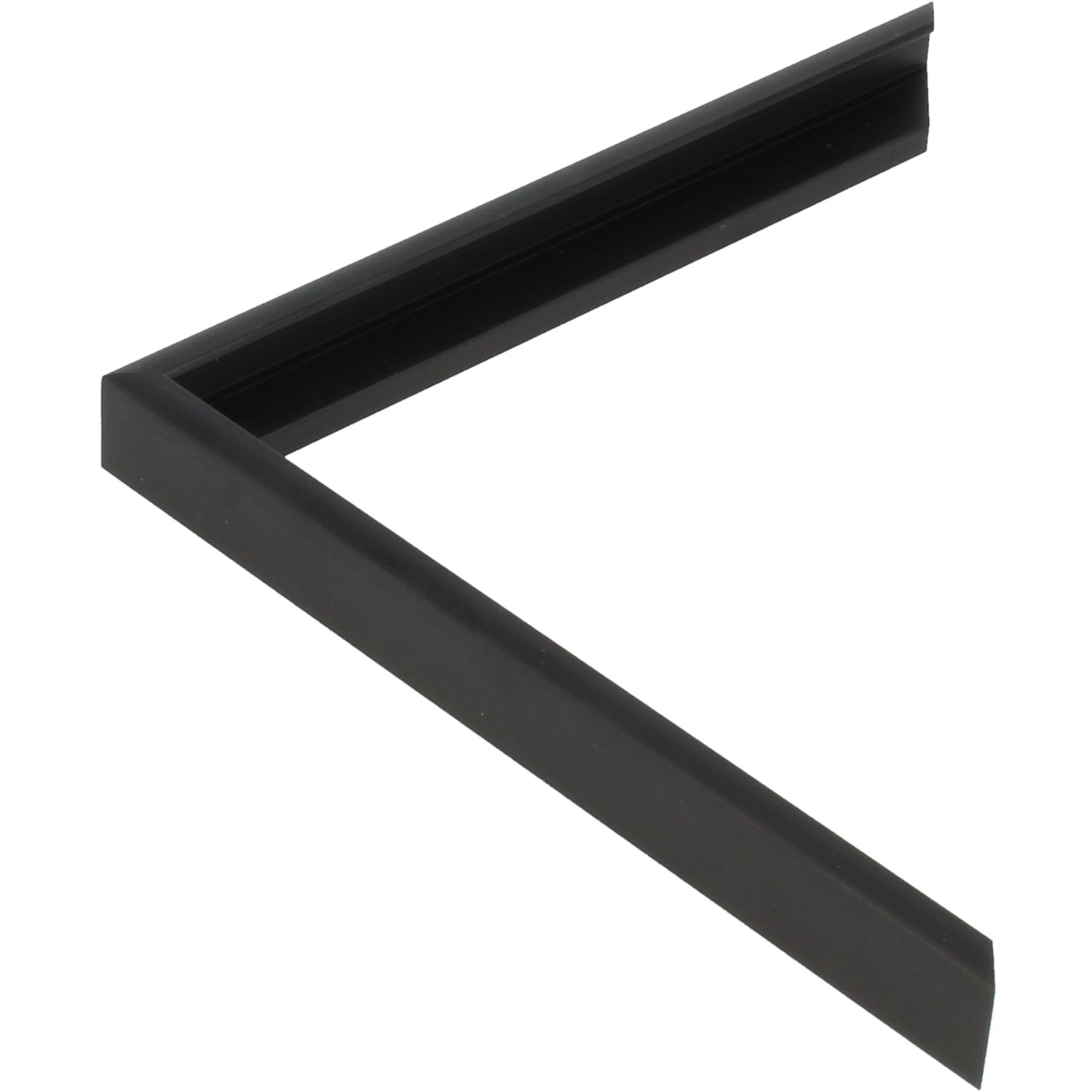 C-line mat zwart aluminium lijsten - De Lijstenfabriek B.V.
