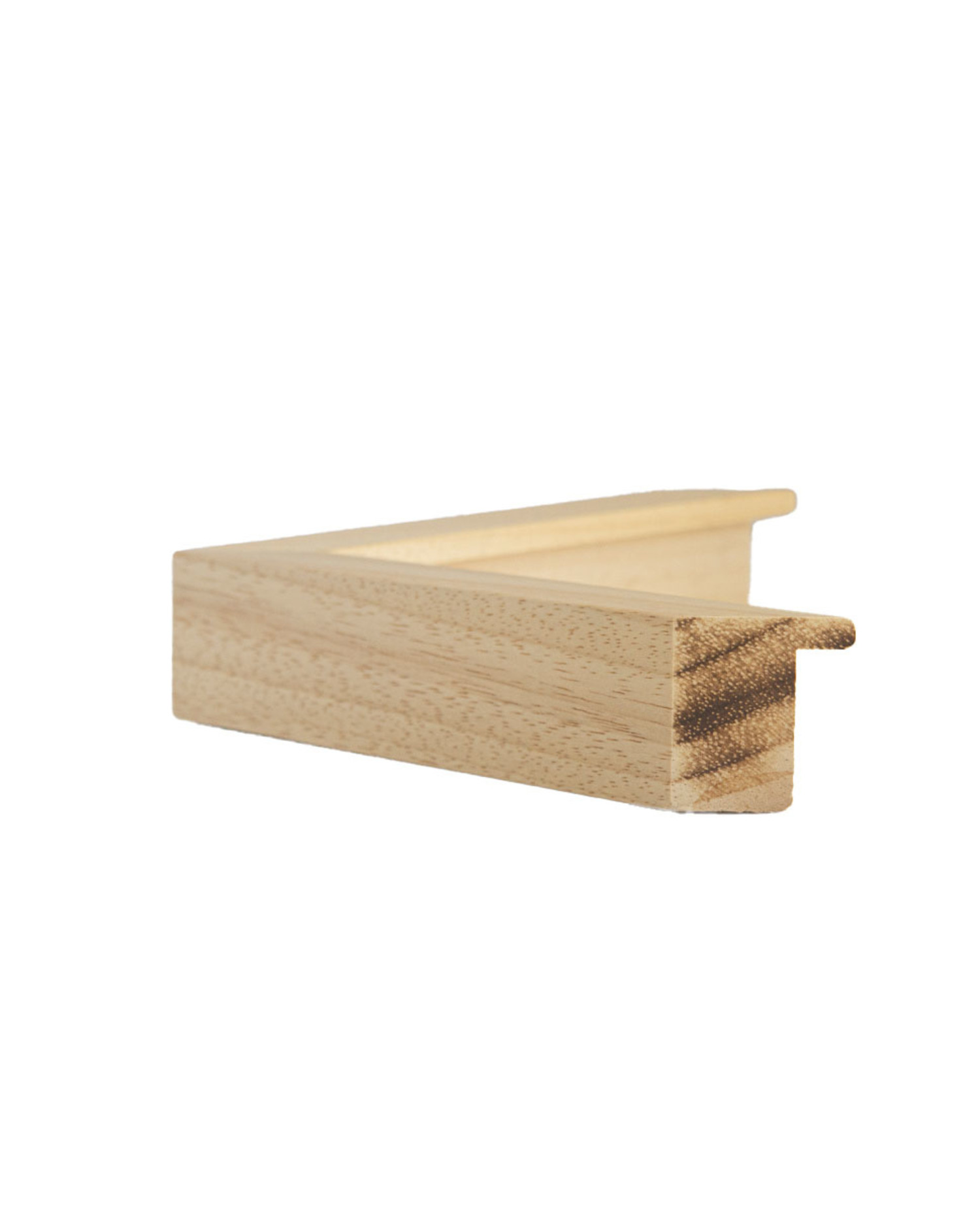 L - blank hout - extra diepe lijst ook voor canvas - Lijstenfabriek B.V.