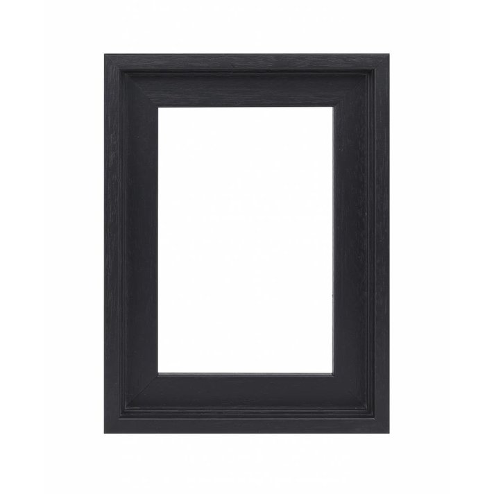 melk rol Perceptie Zwarte 3D 4 cm diepe houten baklijst - De Lijstenfabriek B.V.