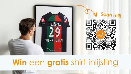 WIN - jouw shirt ingelijst