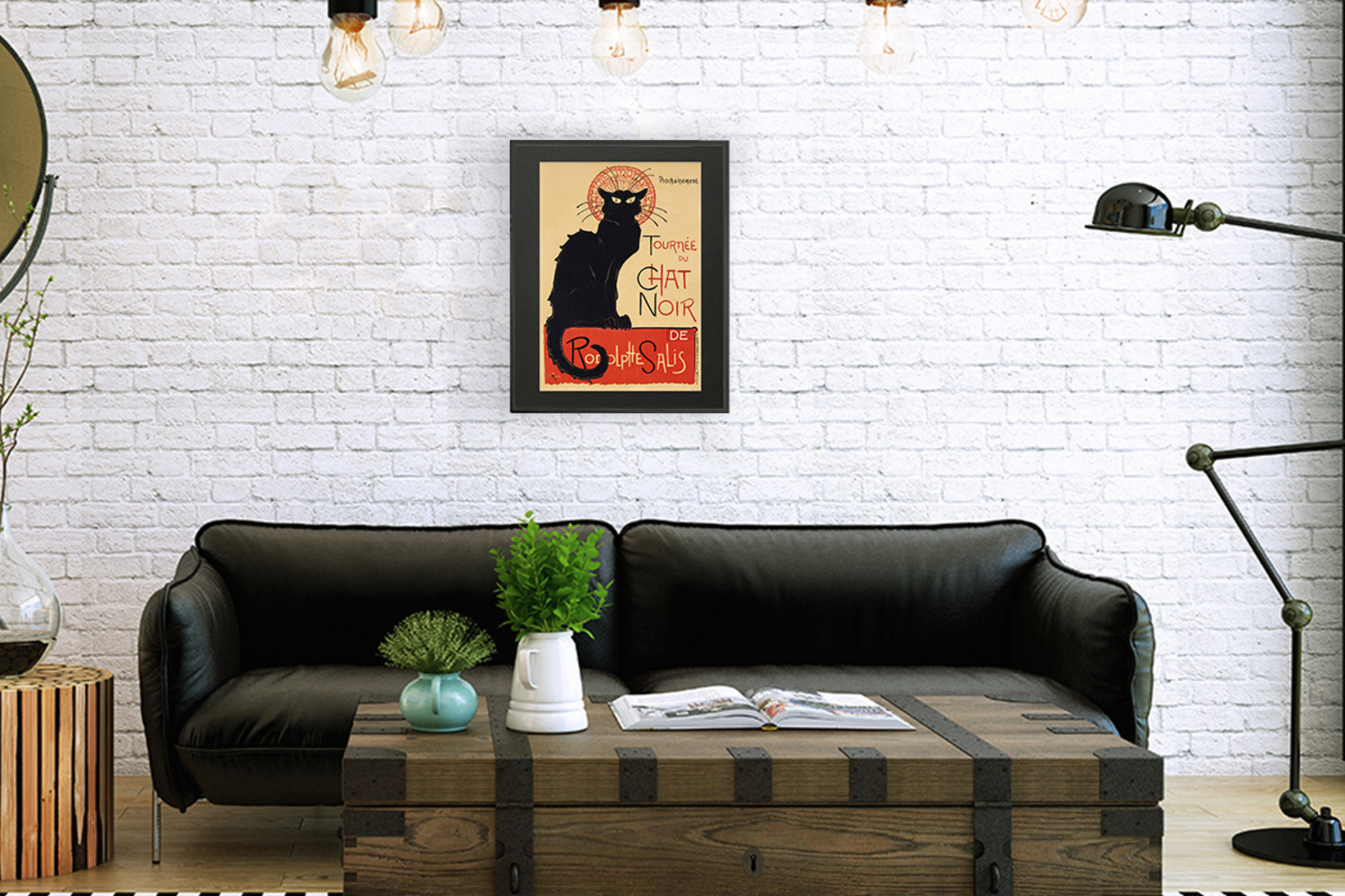 Tournee du Chat Noir 刺繍 額装 Tournee du Chat Noir 刺繍 額装 Tournee du Chat Noir 刺繍