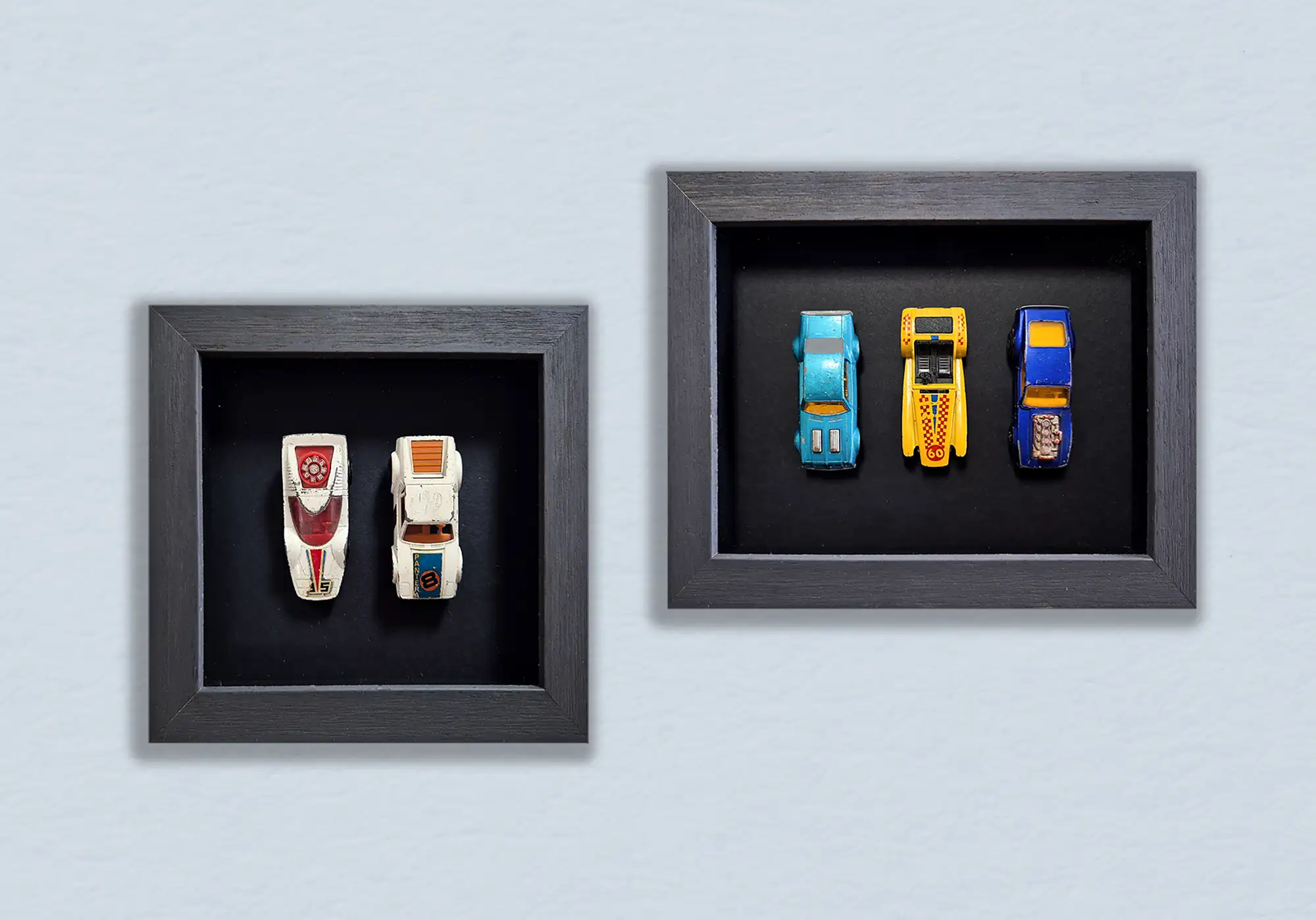 Matchbox auto ingelijst