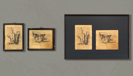 Antiek werk opnieuw omlijst