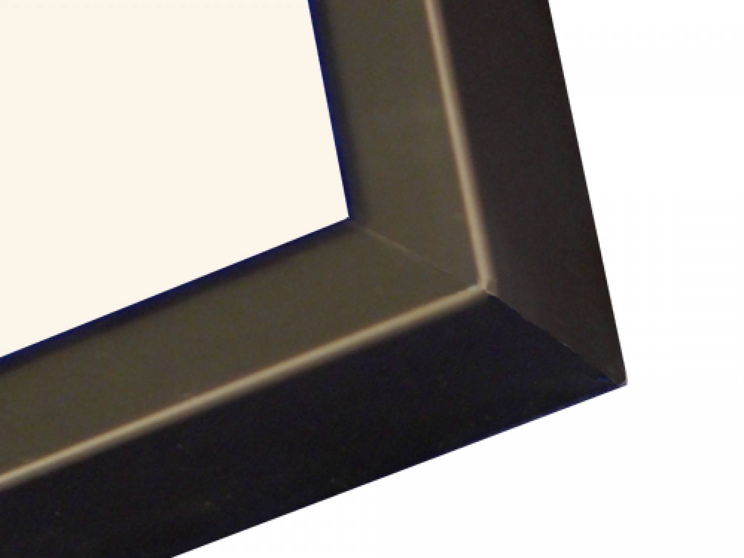 Aluminium wissellijst D-Line zwart met helder float glas - De Lijstenfabriek B.V.