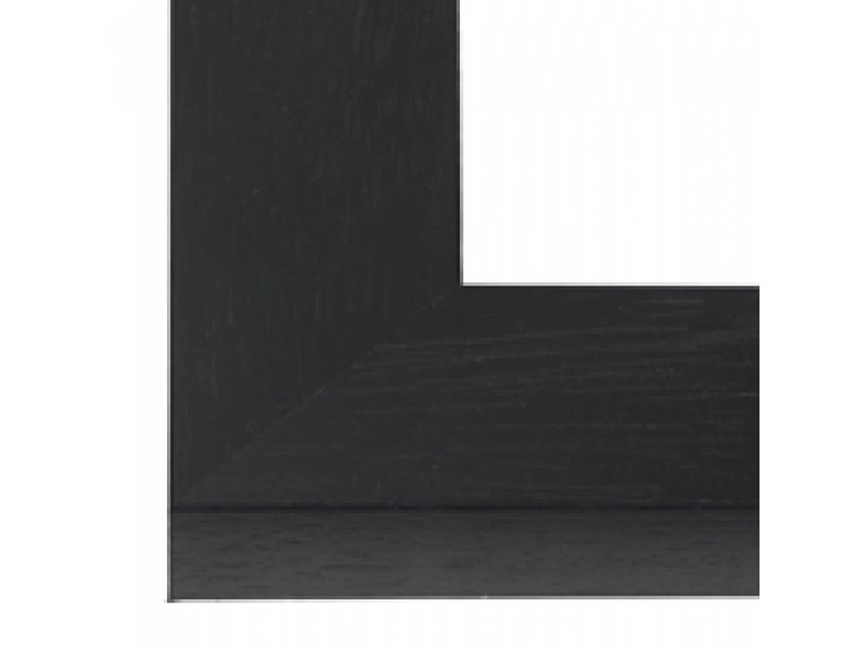 Wissellijsten hout Premium zwart - houten lijsten - helder glas 2 mm