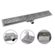 CityLine RVS douchegoot 80 cm flens met zijuitloop en haarfilter CityLine RVS douchegoot 80 cm flens met zijuitloop en haarfilter