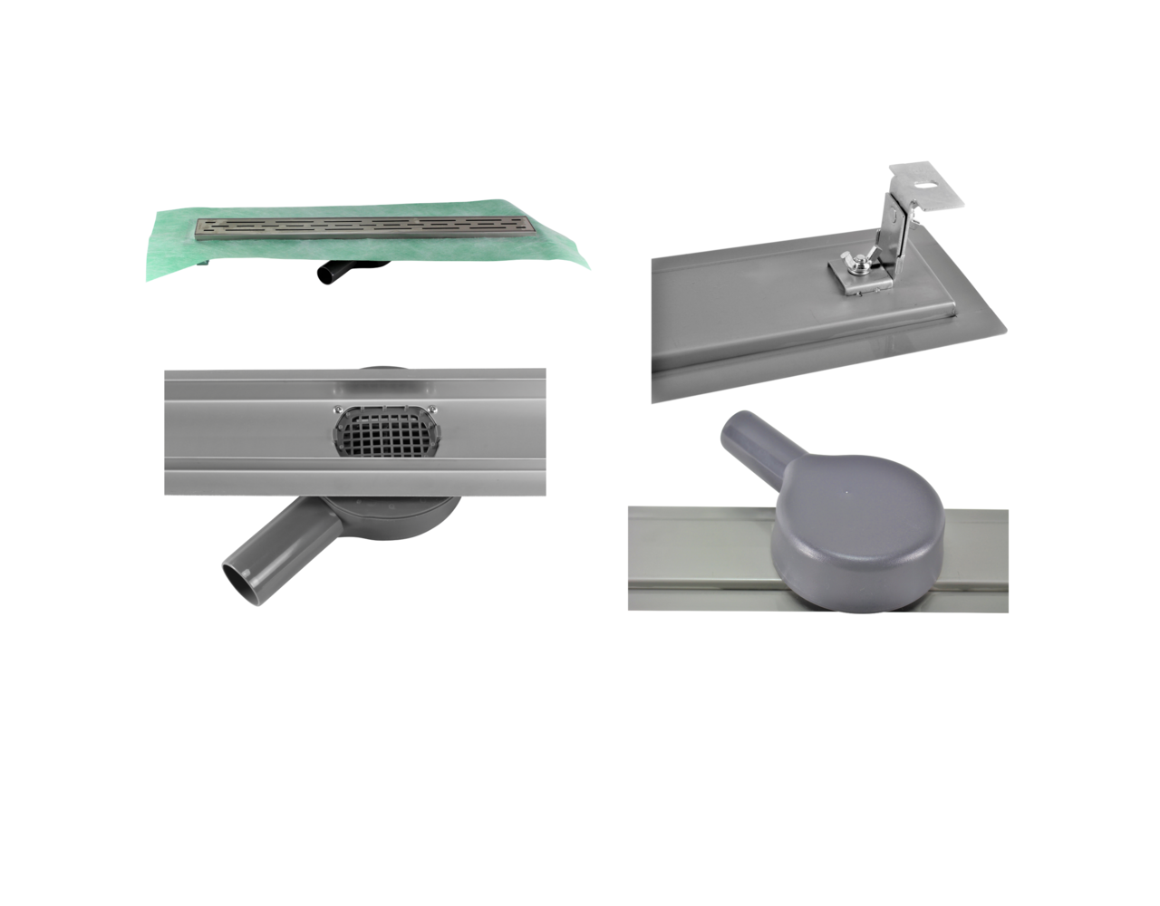 CityLine RVS douchegoot 80 cm met 360 graden draaibare uitloop