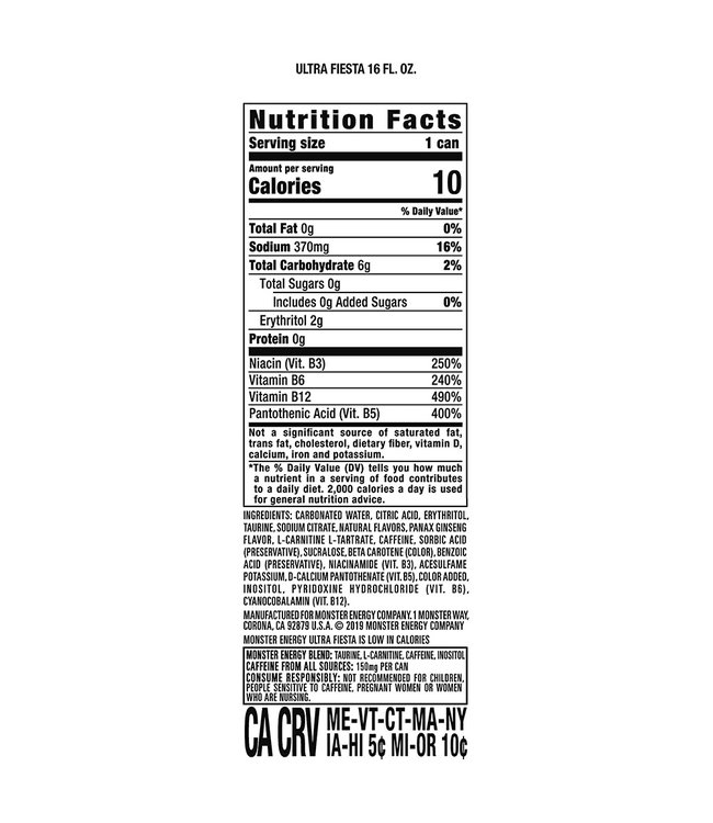 Monster Energy Ultra Fiesta Tray